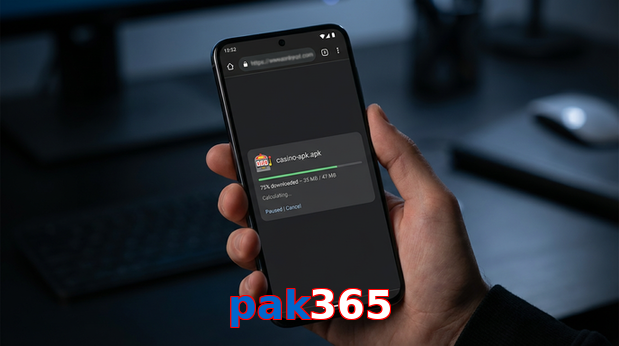 Main screen of Pak365 apk page for PK players
