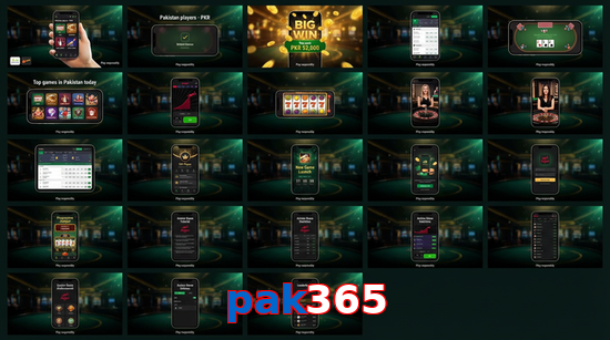 Main screen of Pak365 bet page for PK players