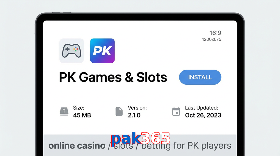 Game list for Pak365 gameapk section